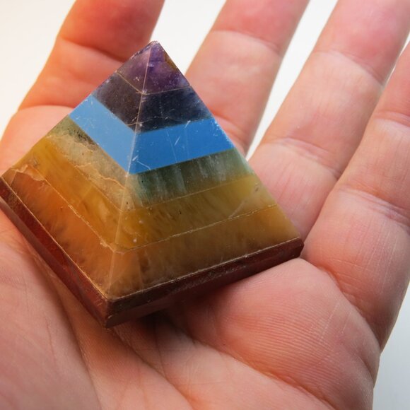 Pyramid Amethyst Turquoise Jasper - Picture 3 of 4